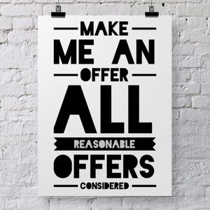 Make me an offer